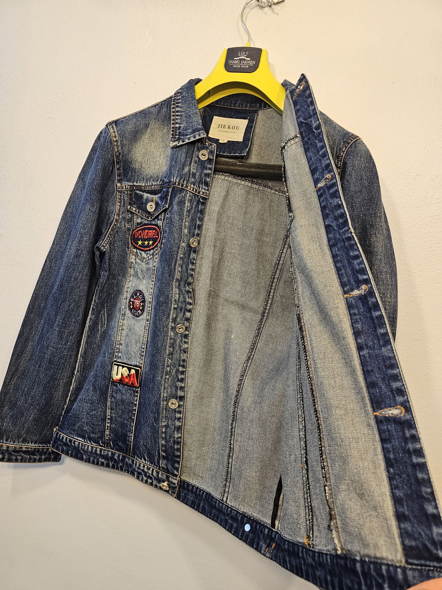 armalı kot mont jeans — görsel 7/8