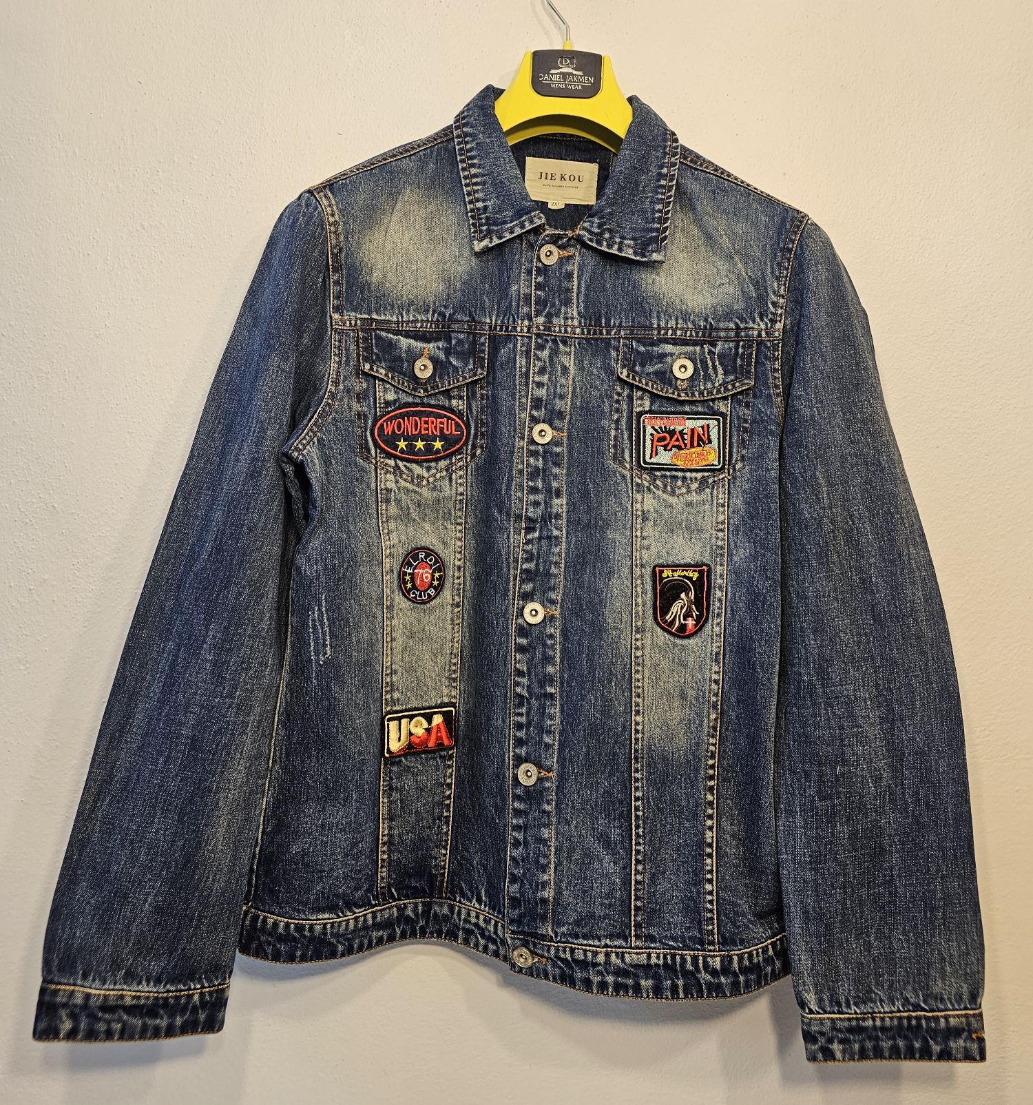armalı kot mont jeans — görsel 6/8