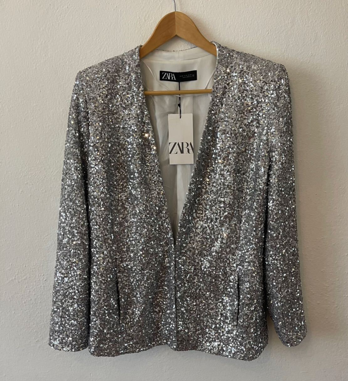 Zara payetli blazer — görsel 6/8