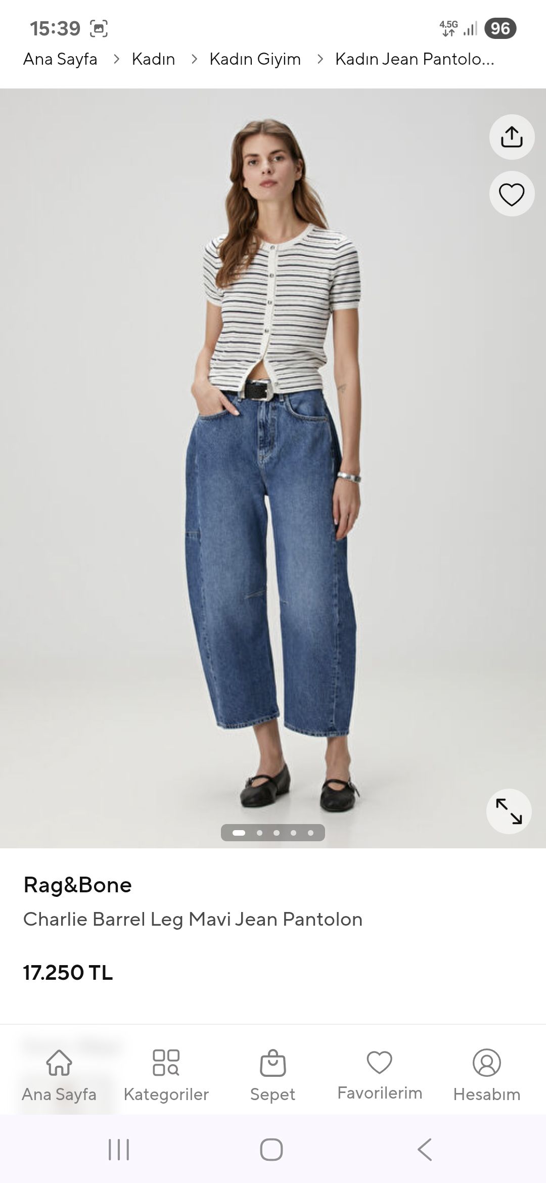 RAG&BONE BUZ MAVİ JEAN — görsel 6/20