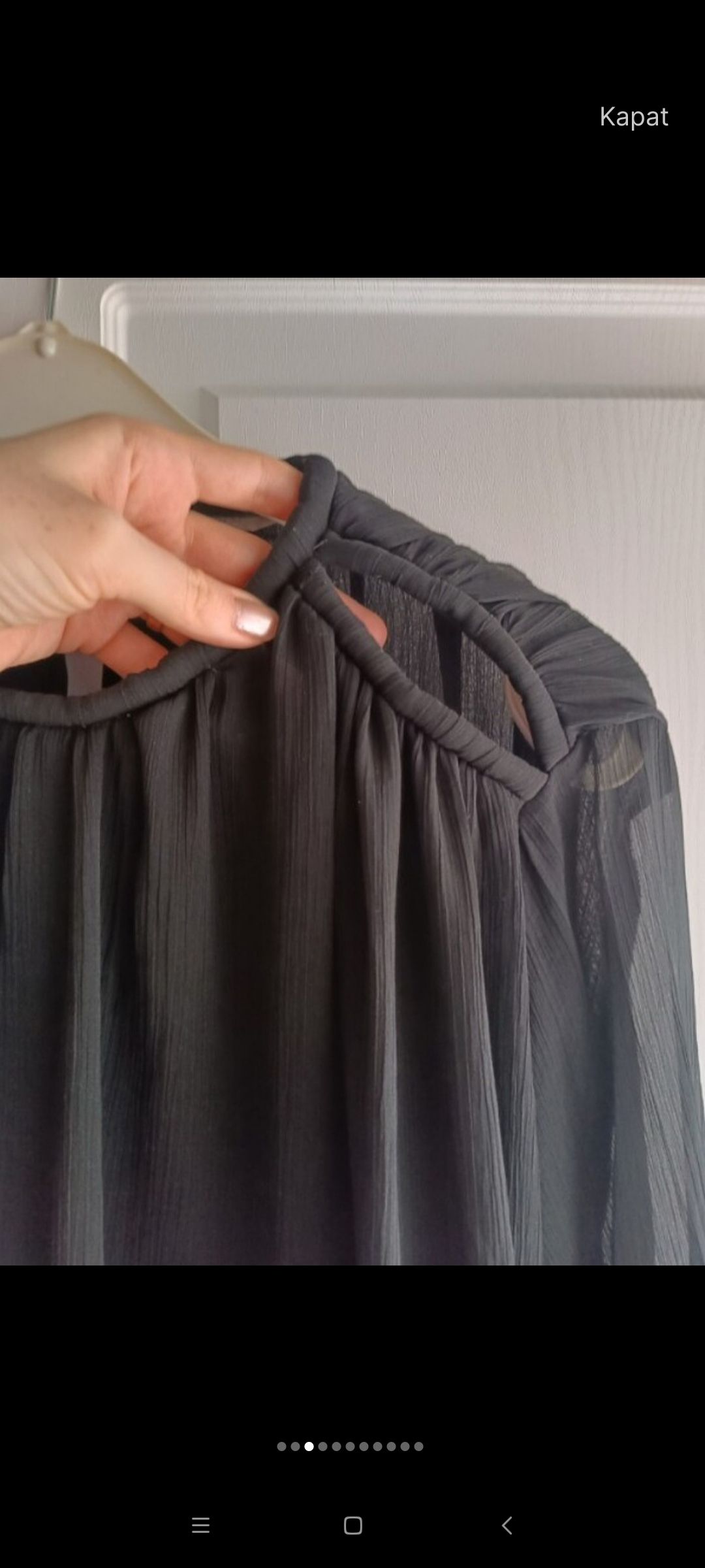 H&M Siyah şifon bluz — görsel 4/8