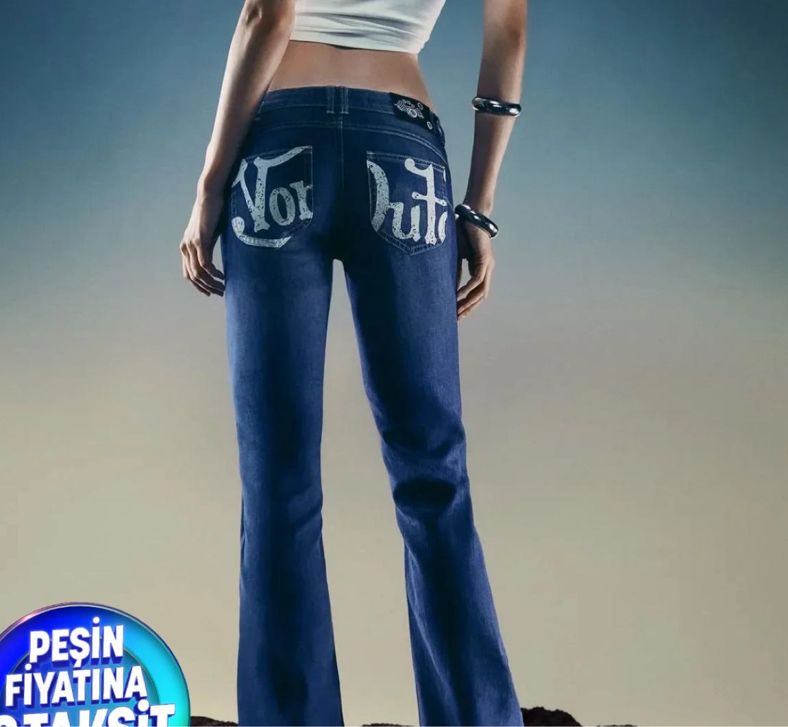 Bershka Von Dutch Jean Pantolon Düşük — görsel 4/5