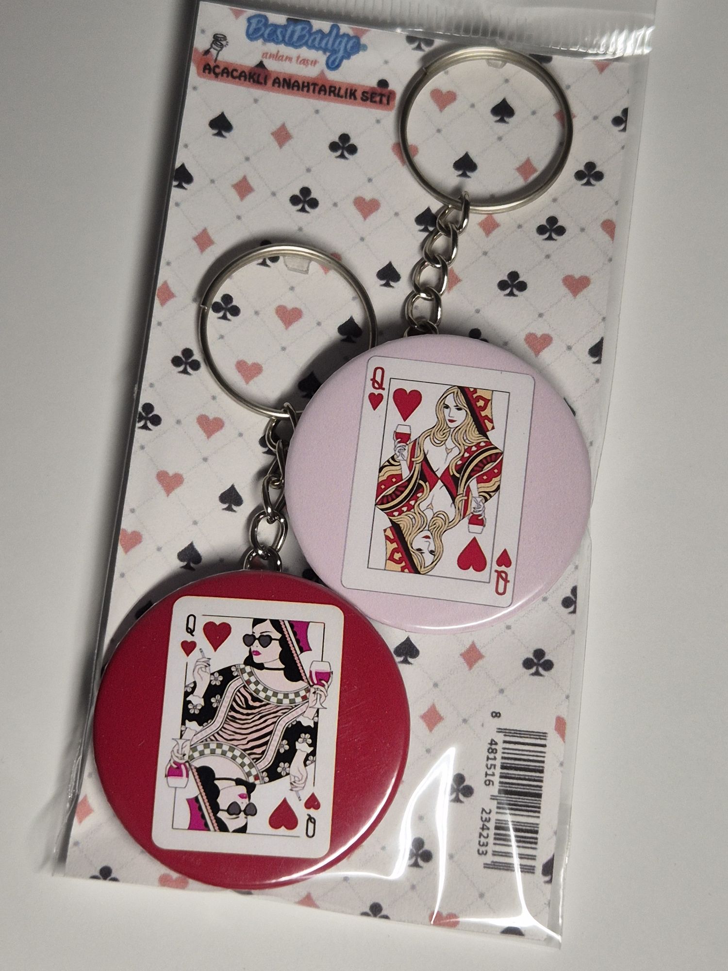2'li Solitaire Kız Anahtarlık Seti — görsel 3/5