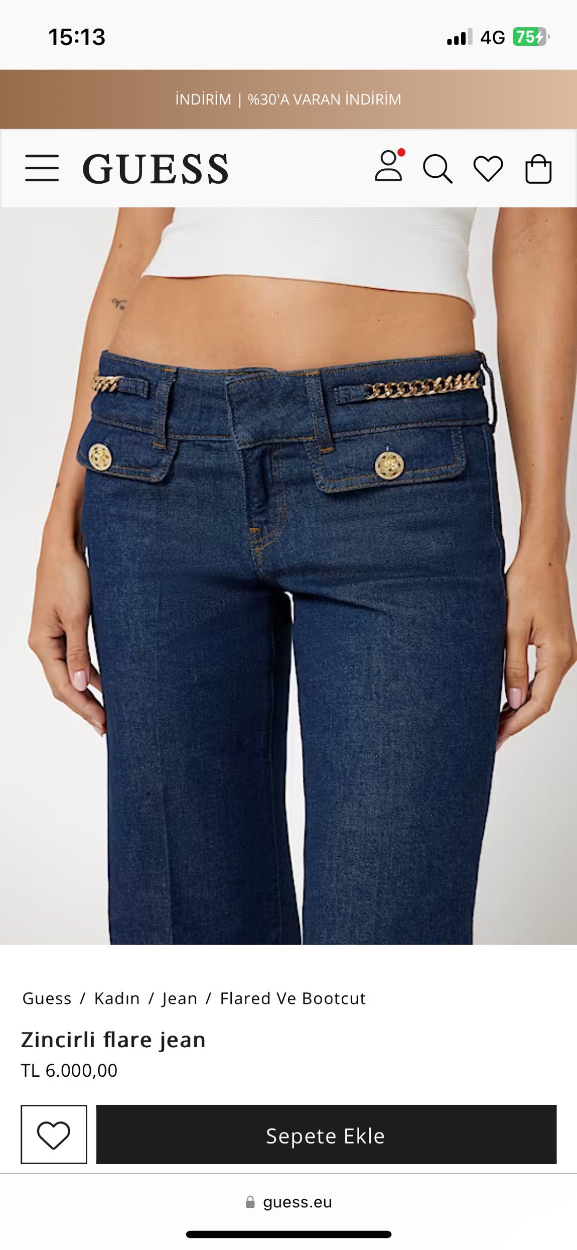 Guess Flare Jean — görsel 4/8