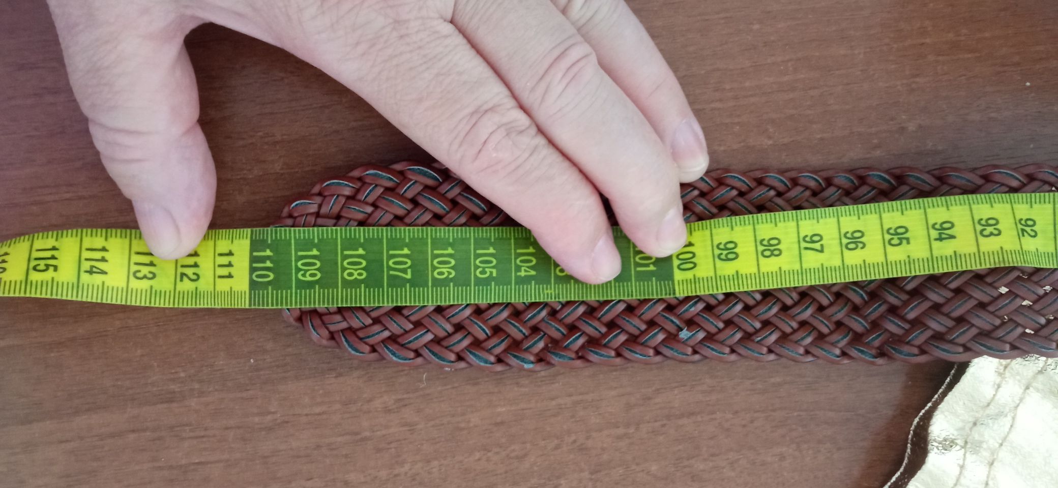 örgü kadın kemer 110 cm — görsel 4/5