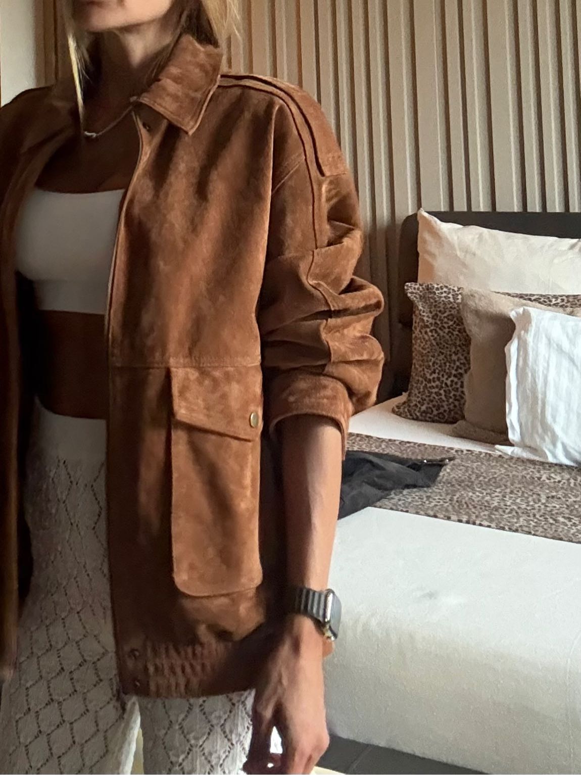 Zara %100 deri bomber — görsel 5/7