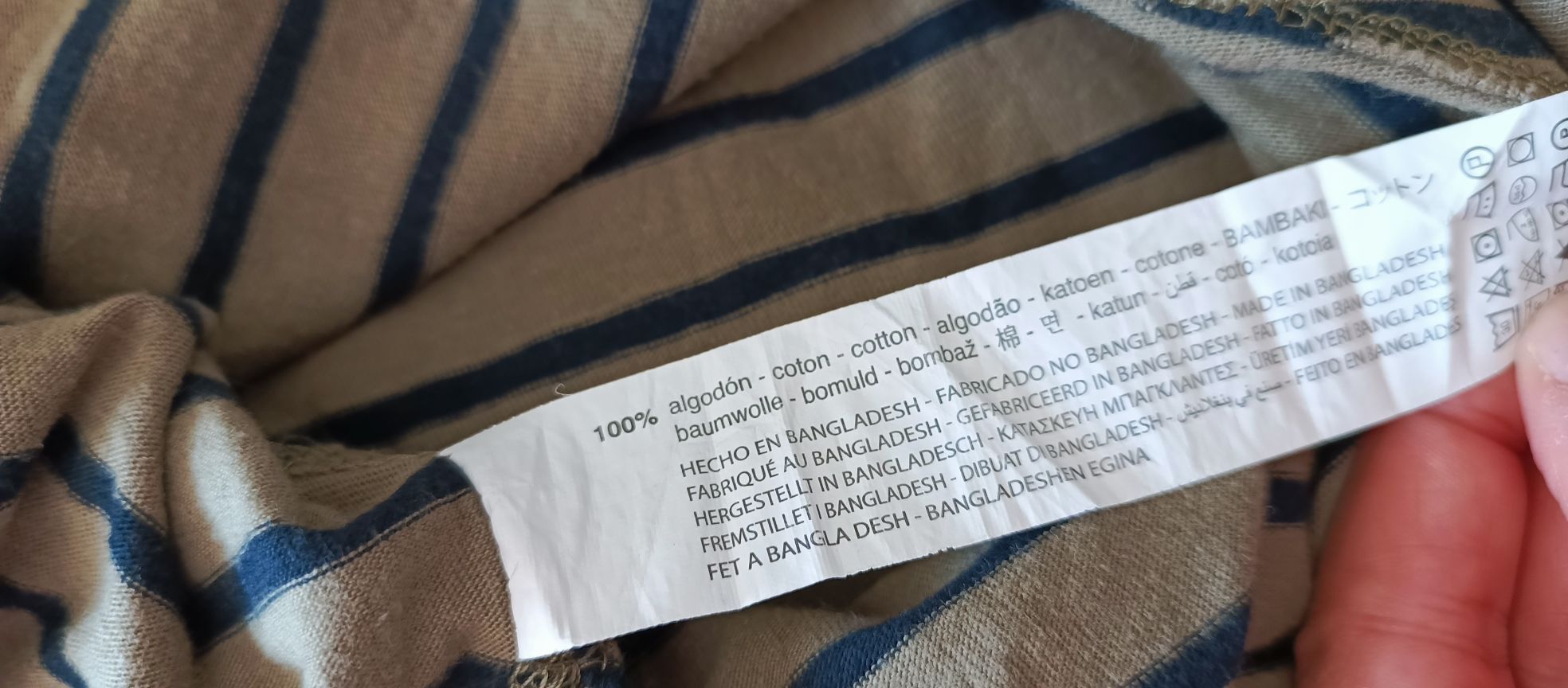 Zara haki çizgili erkek bluz — görsel 3/4