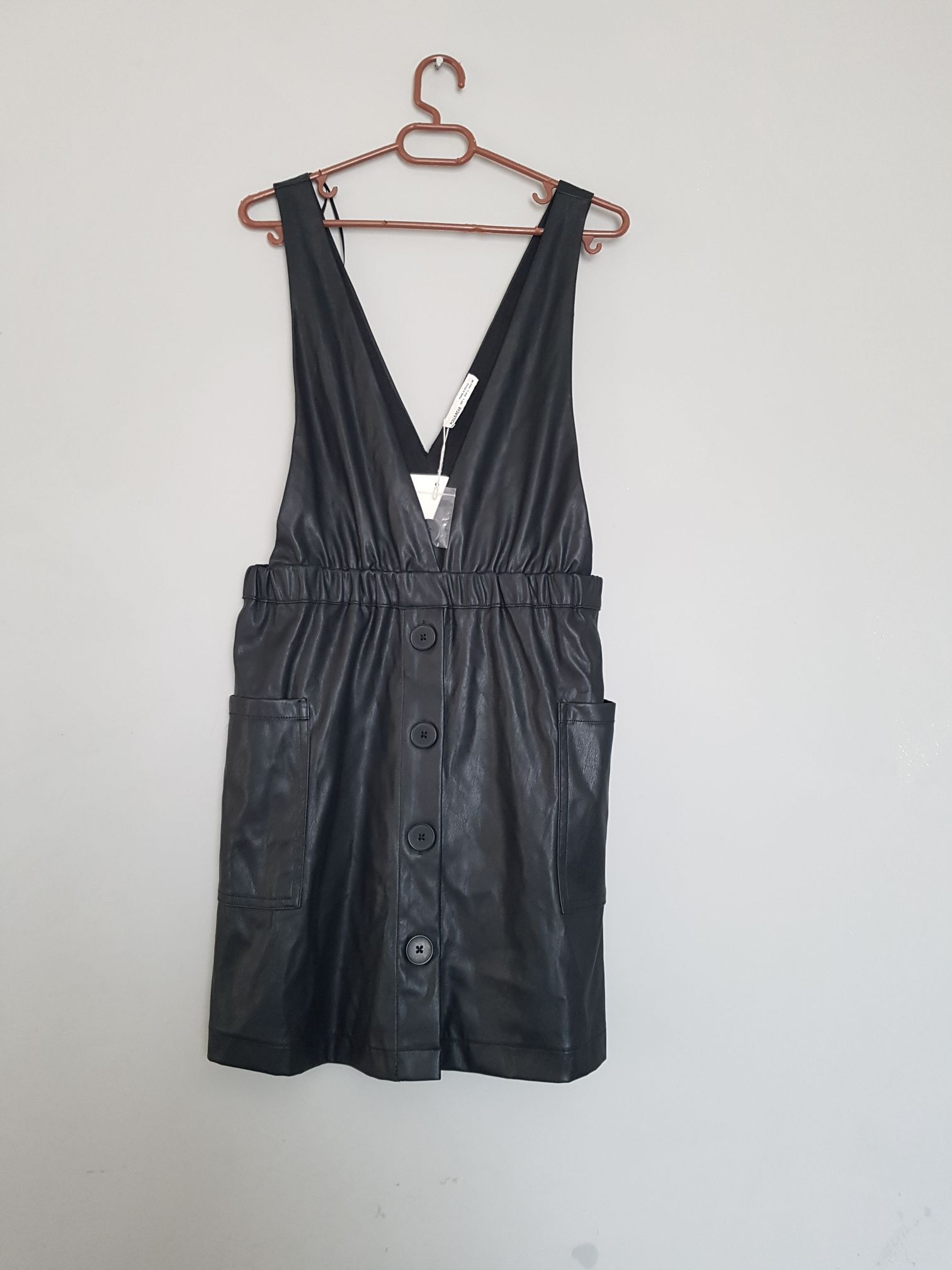 sıfır pull and bear deri elbise — görsel 6/6