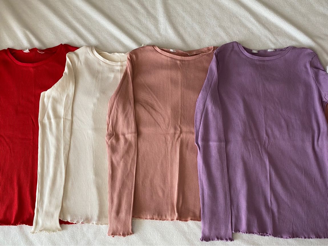 Kız çocuk H&M uzun kol tişört ve taytlar — görsel 4/7