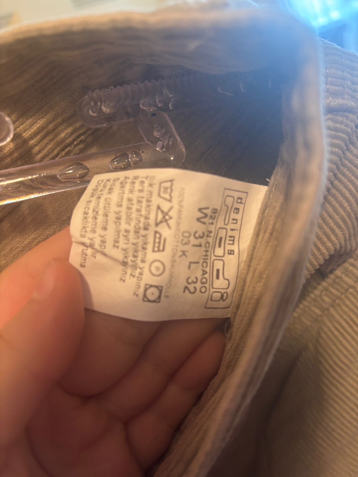Krem rodi jean 31/32 kadifemsi — görsel 5/5
