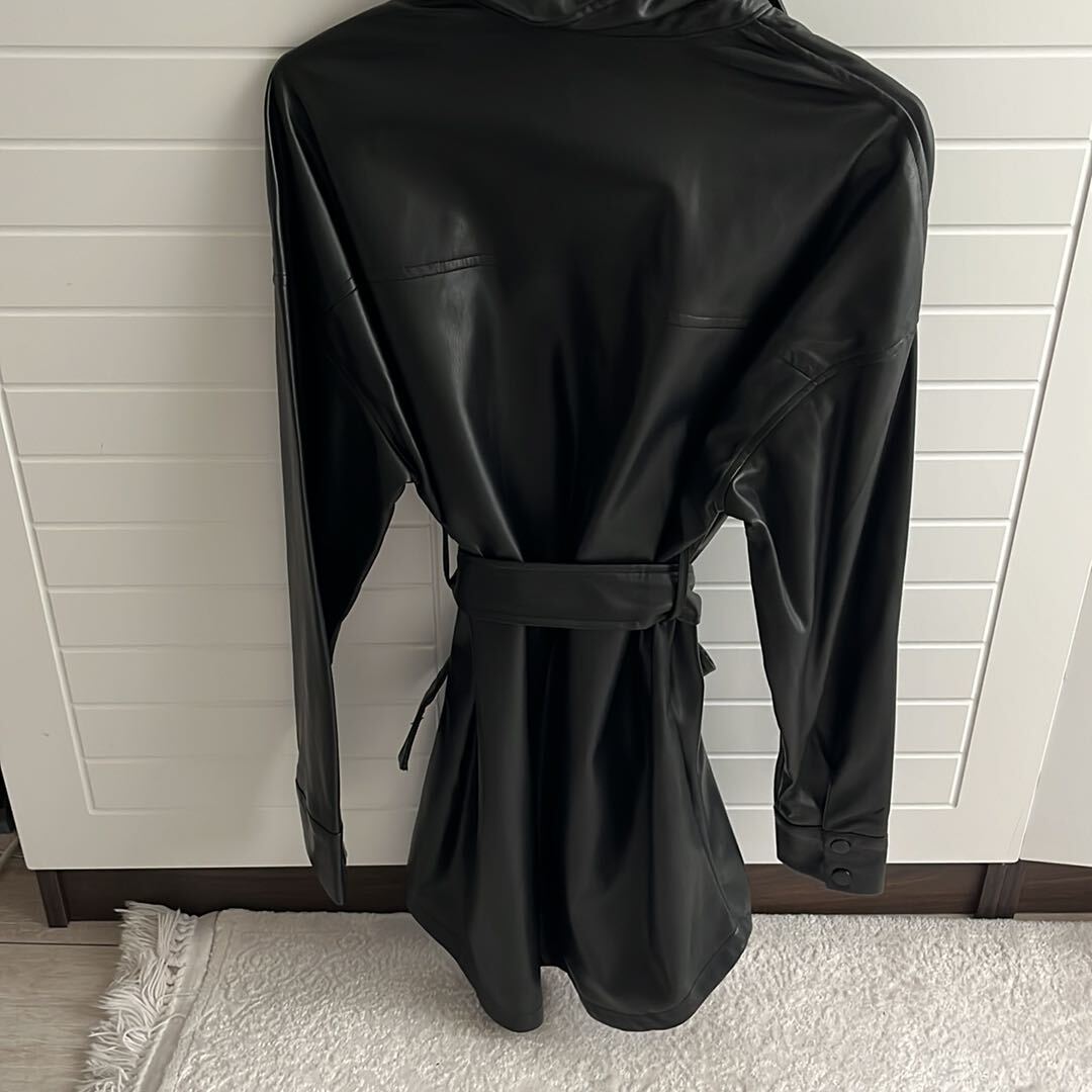 Bershka mini deri elbise — görsel 2/7