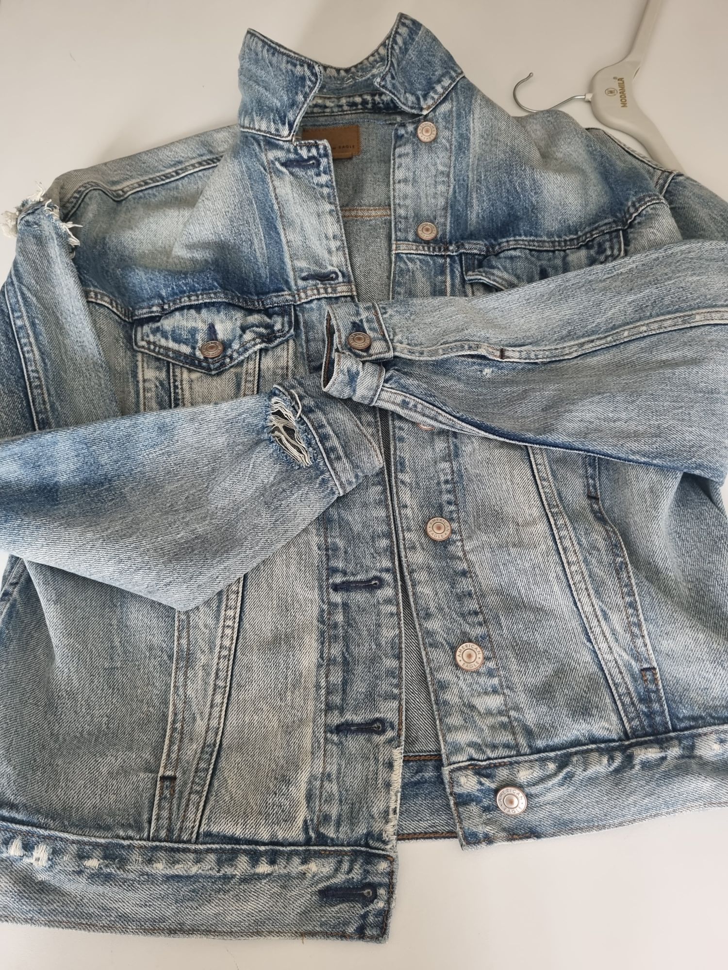 Retro American EAGLE Kot Çeket — görsel 7/8