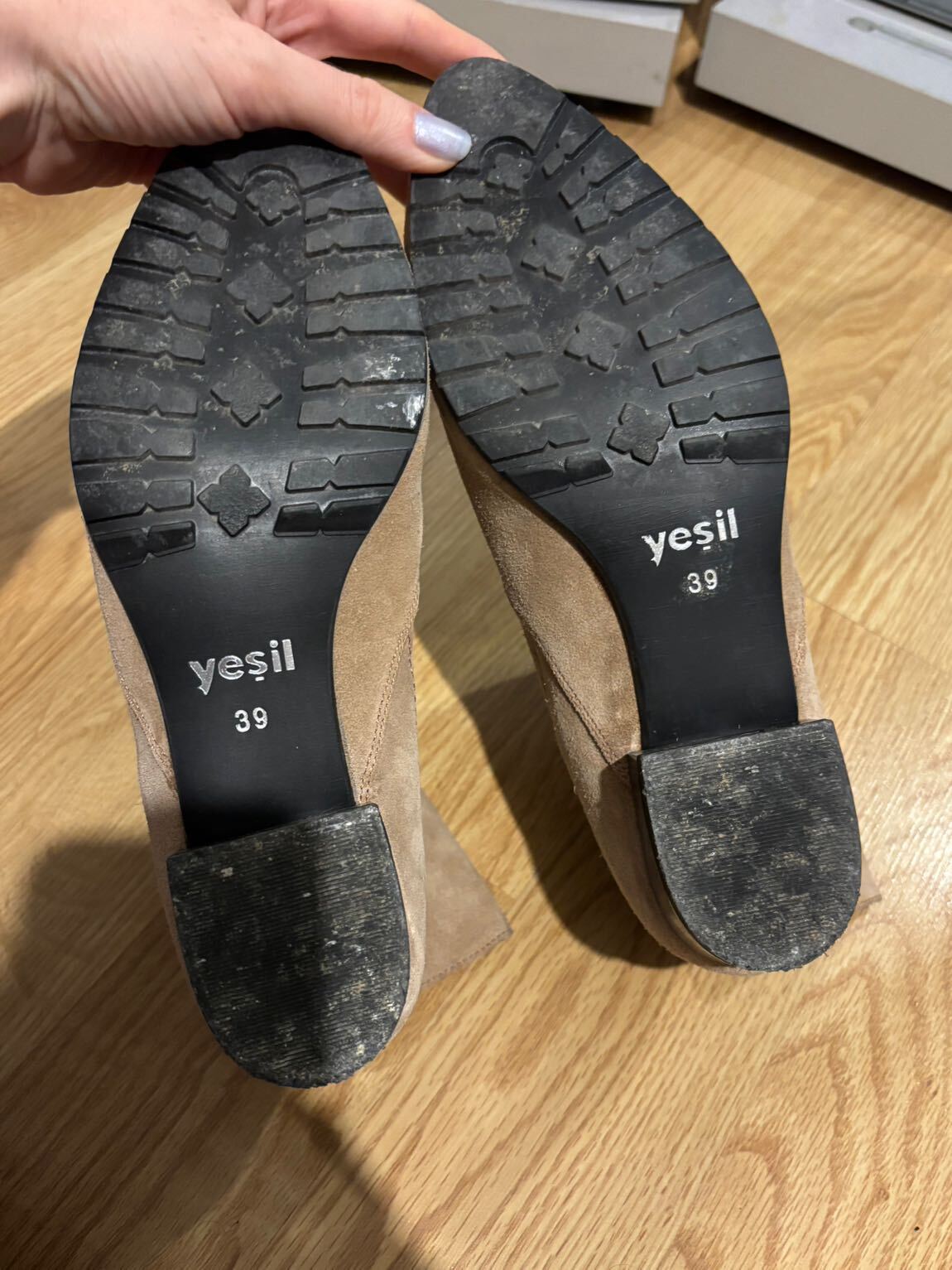 Hakiki süet botlar — görsel 6/8