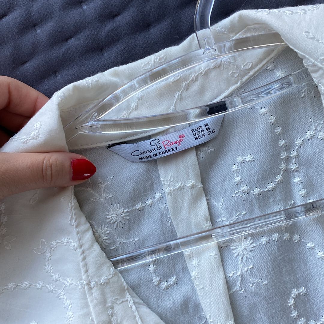 Cream Rouge Kısa Kollu Gömlek — görsel 7/8
