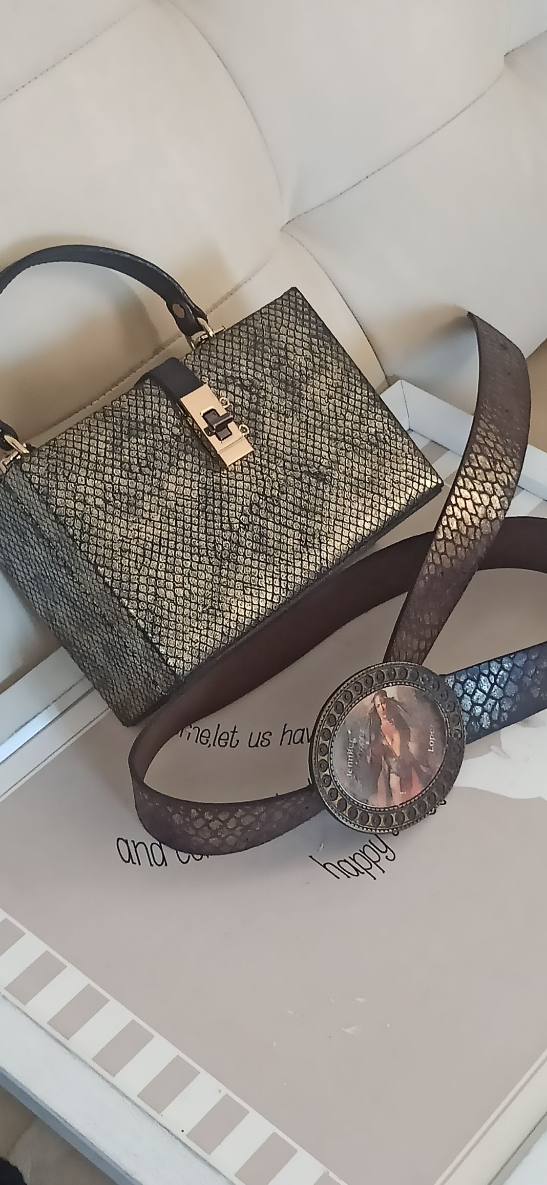 Jennifer Lopez Python Kemer & Çanta — görsel 4/8