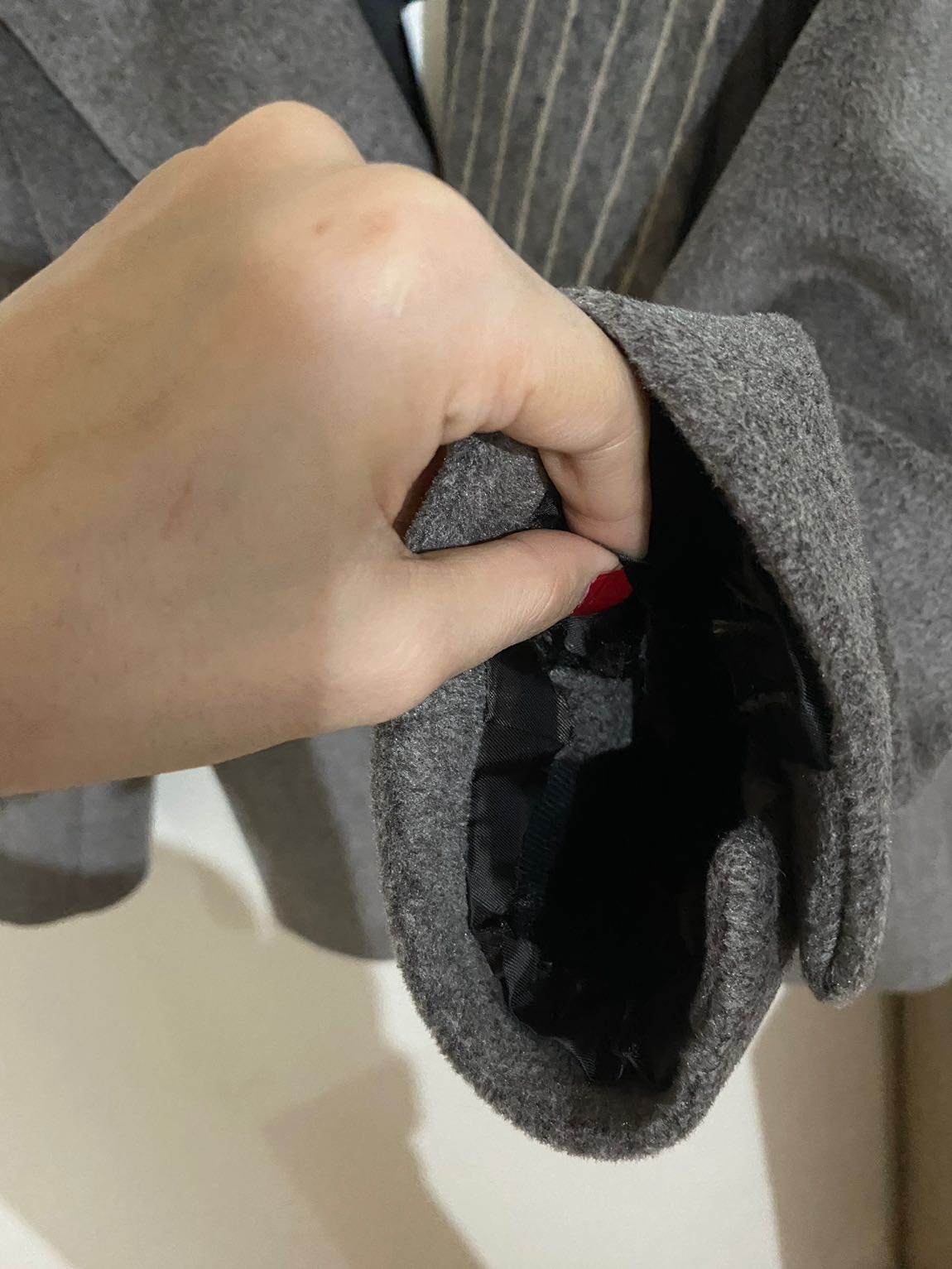 Kahverengi Kaşe Yün Kışlık Blazer — görsel 6/8