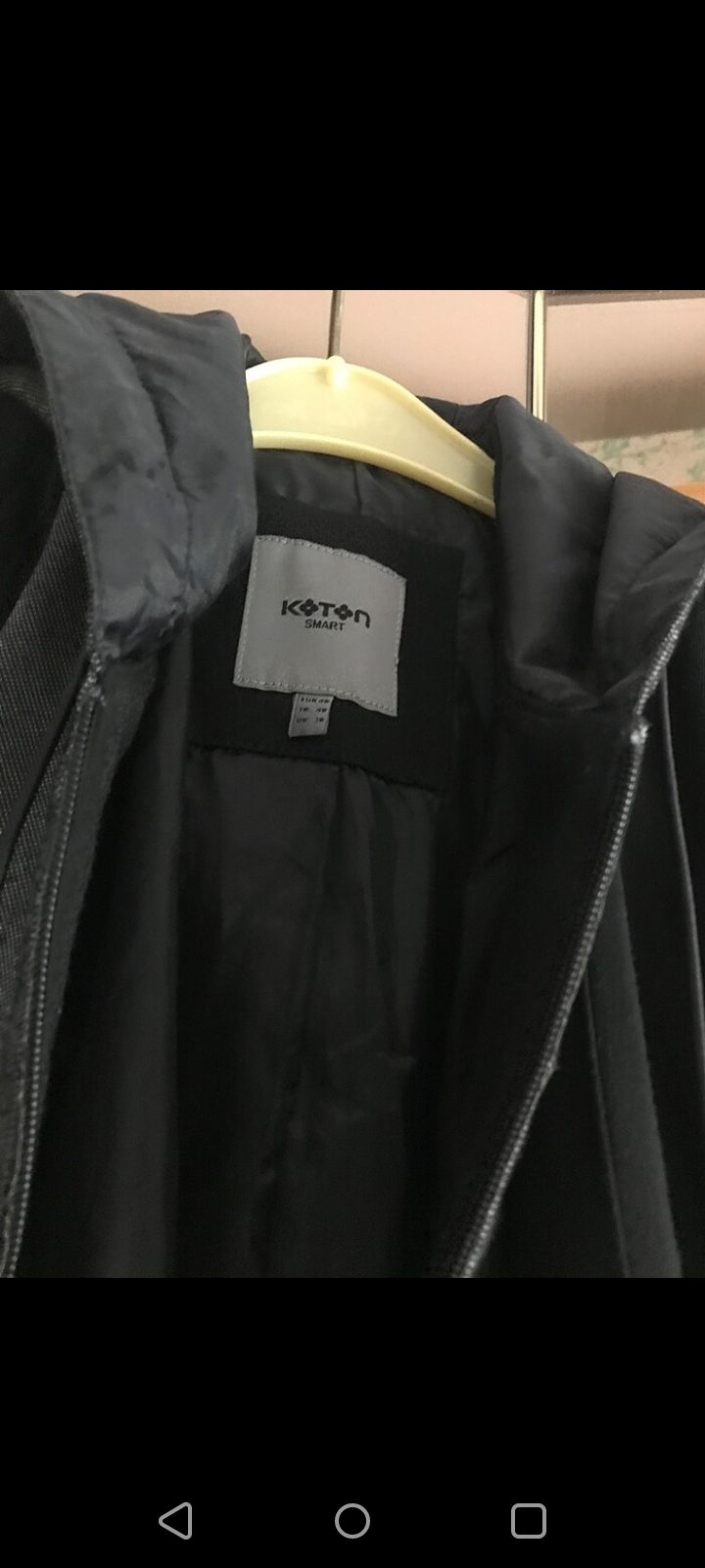 erkek kaşe kapşonlu ceketli mont — görsel 2/8