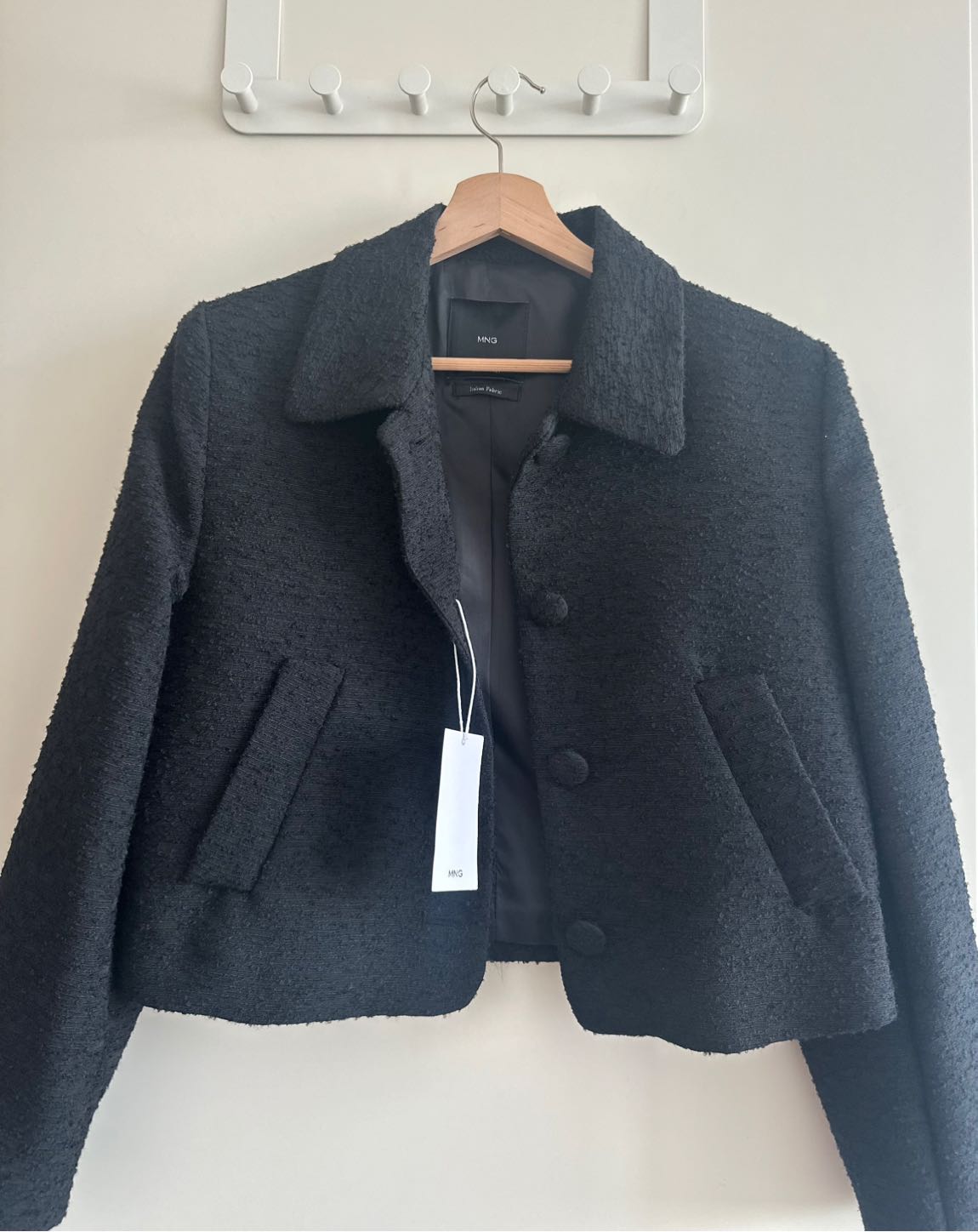 Mango crop tweed ceket — görsel 7/8