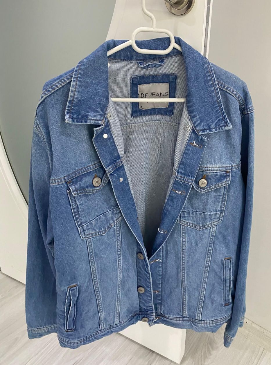 DF Jeans Erkek Mavi Slim Fit Denim Ceket — görsel 3/4