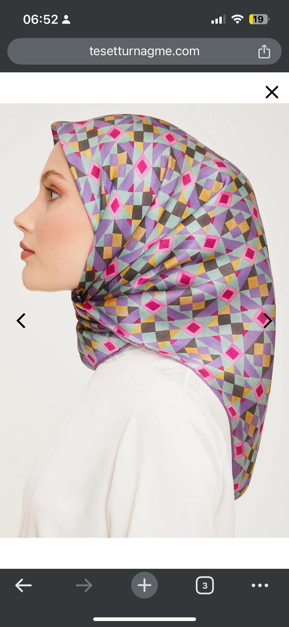 Armine Nostalji Twill İpek Eşarp — görsel 4/8