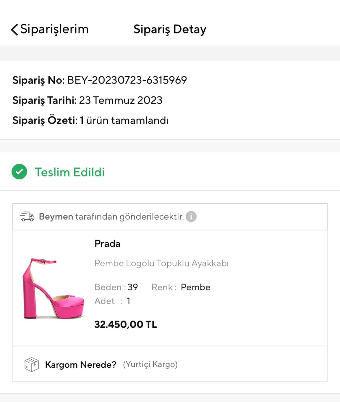 PRADA PEMBE LOGOLU PLATFORM TOPUKLU — görsel 6/8