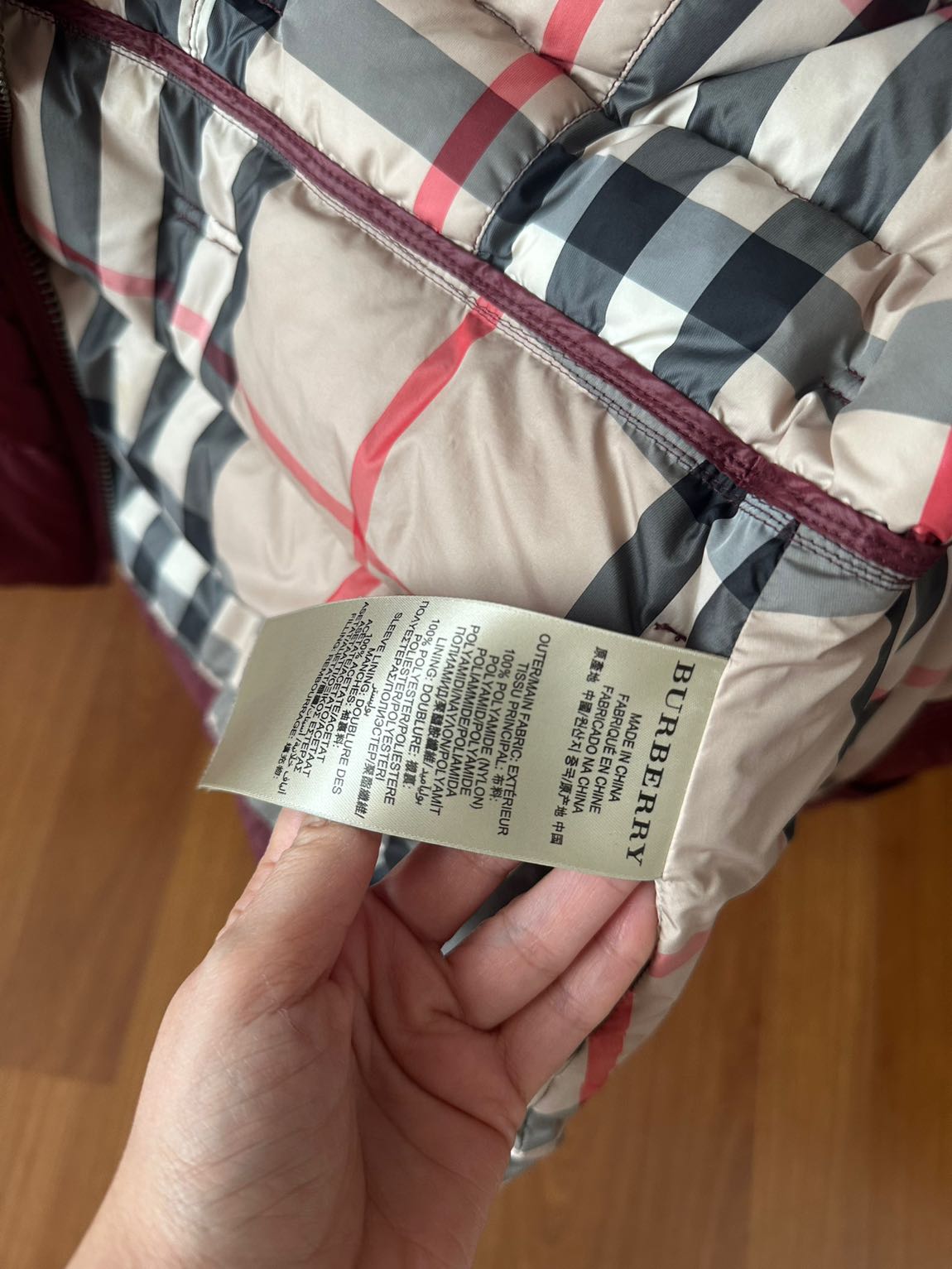 Burberry mont — görsel 8/8