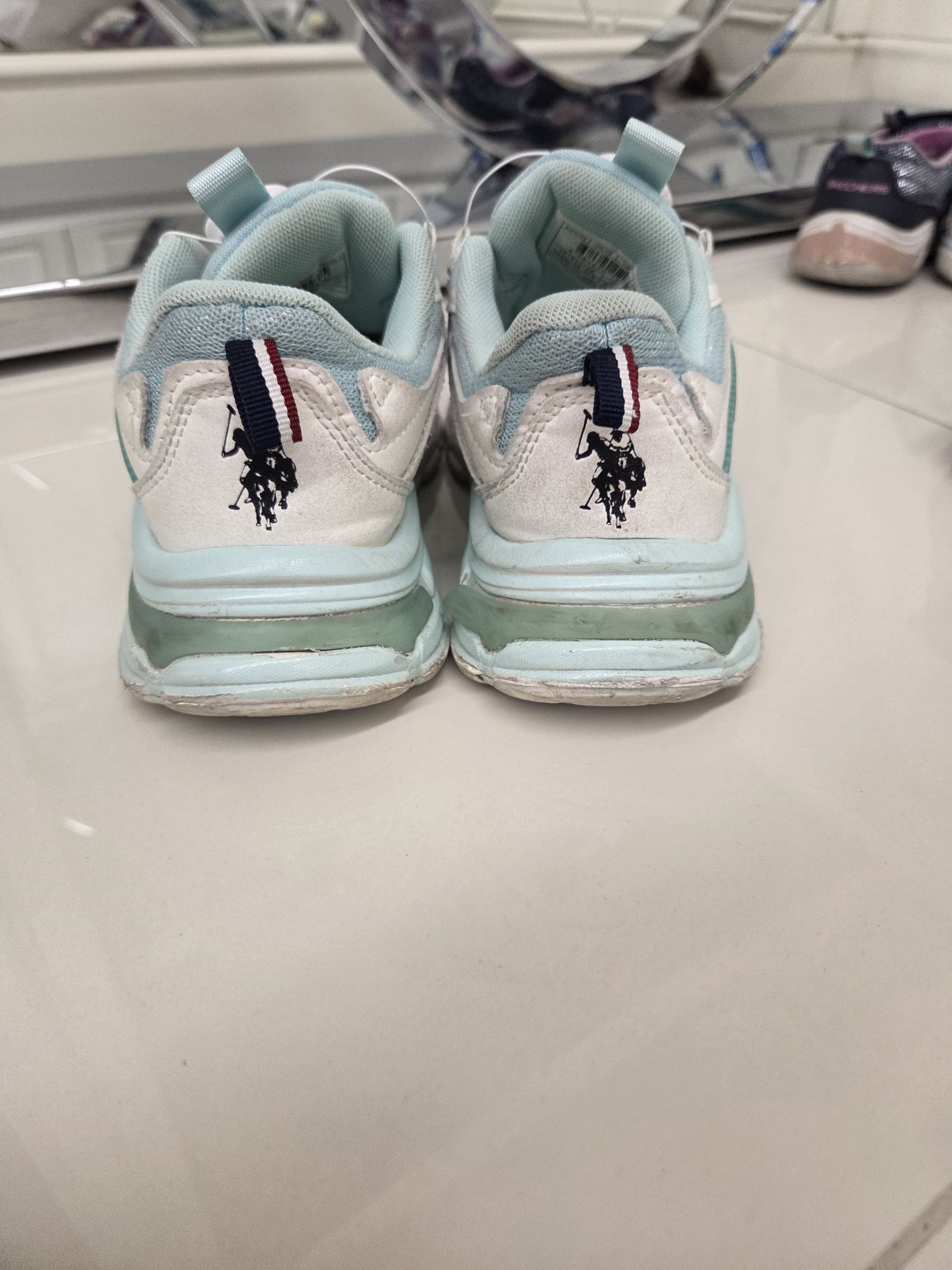 Unisex Spor Ayakkabı Beyaz Mavi — görsel 2/6