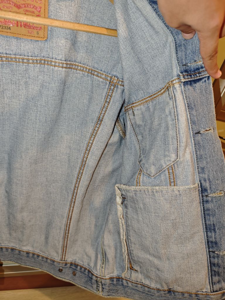 Levi's Buz Mavi Erkek Kot Ceket — görsel 6/7