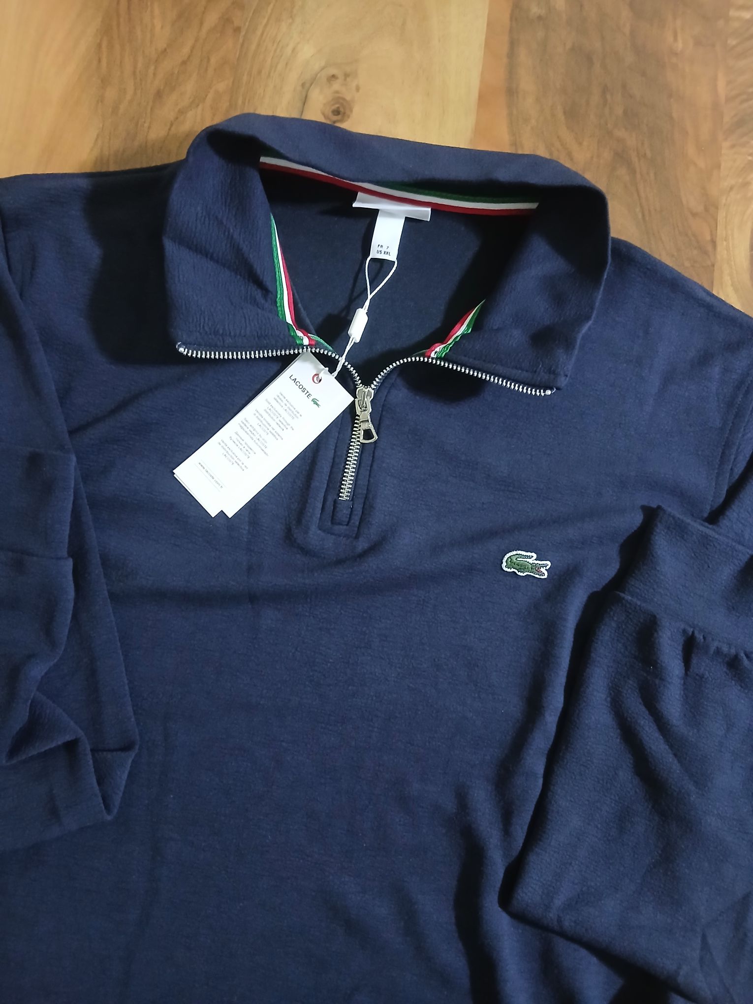 Lacoste, yarım metal fermuar sweatshirt — görsel 4/7