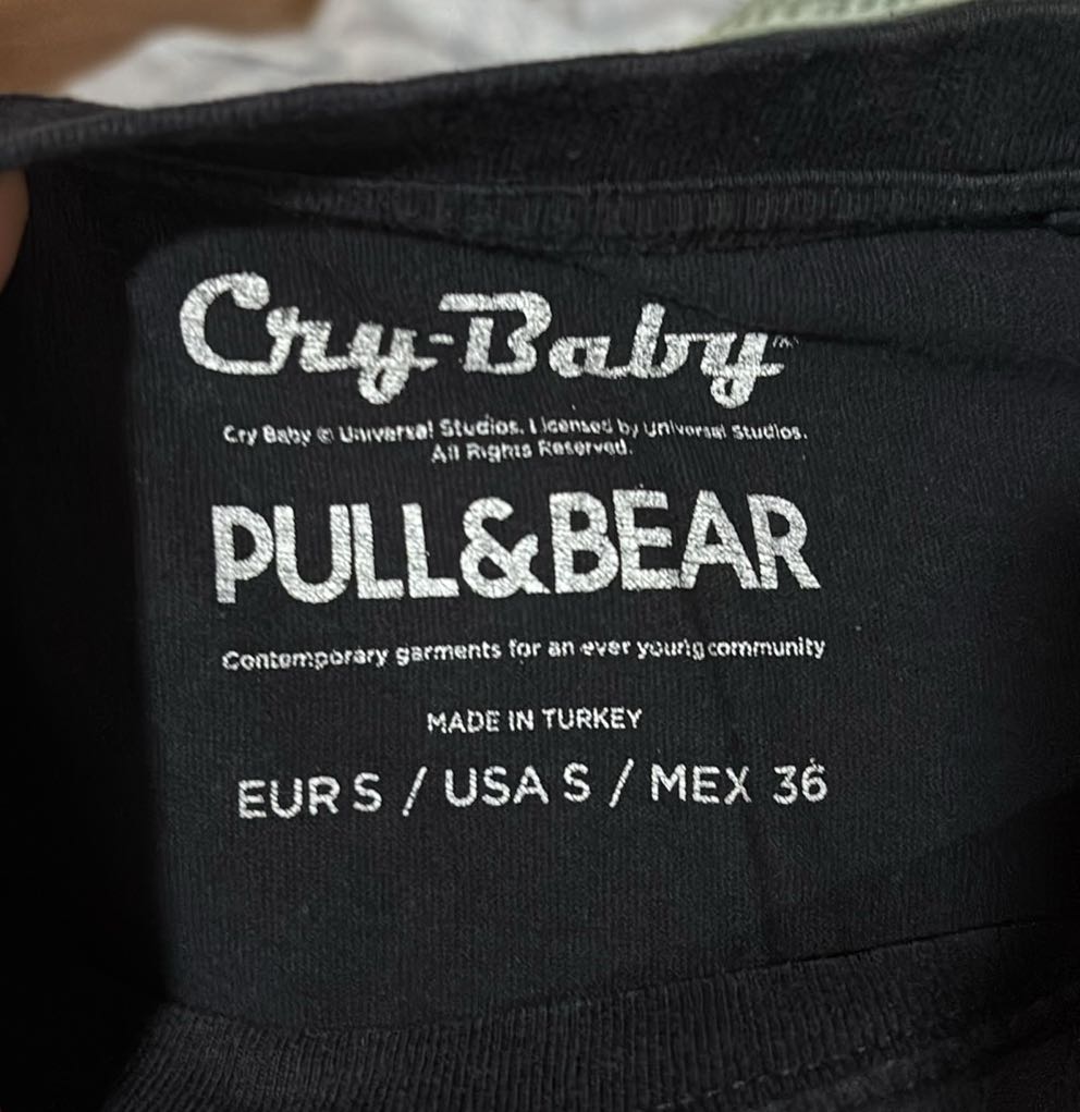 Pull&Bear Cry Baby Siyah Tshirt — görsel 3/3