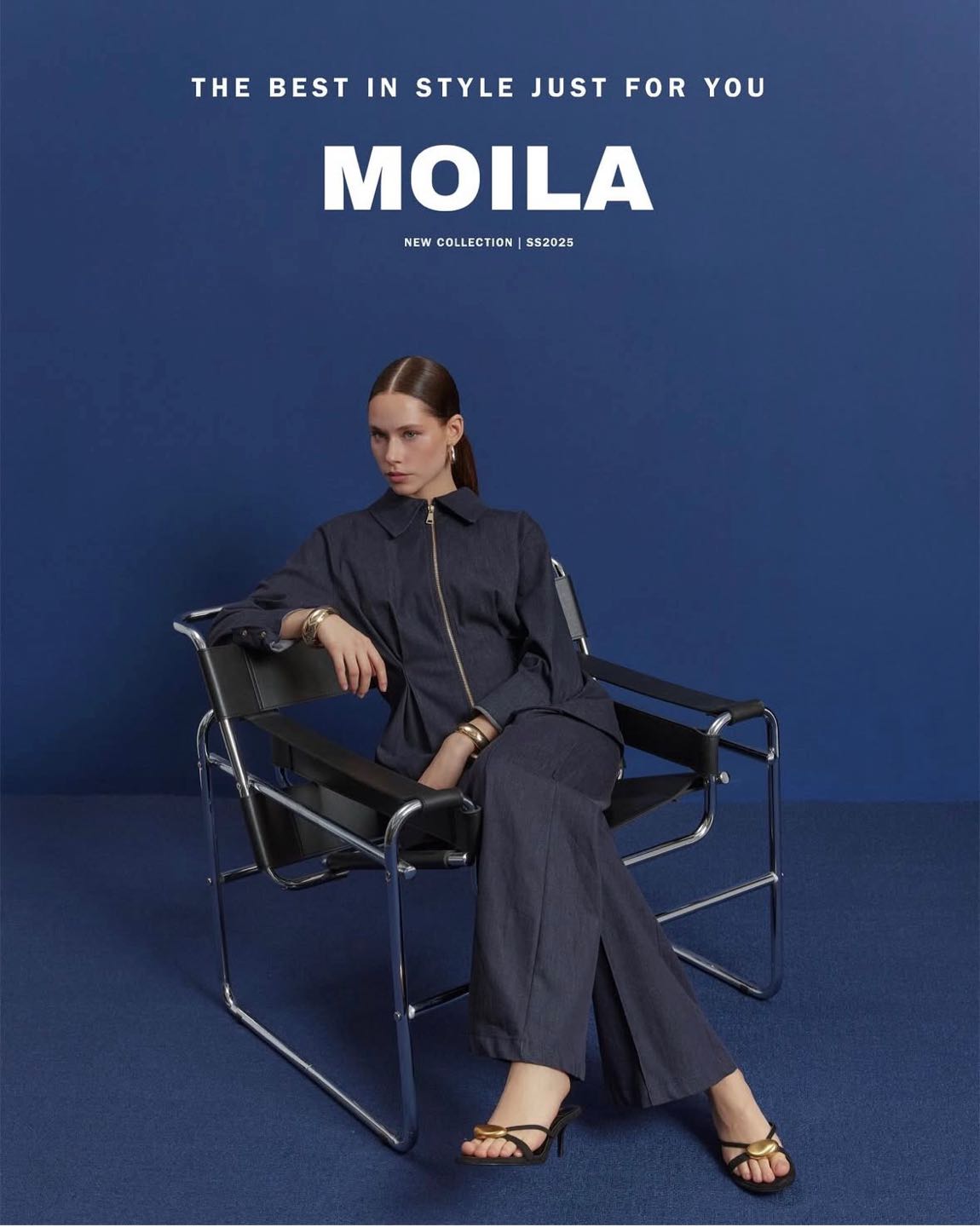 Moila Lacivert Fermuarlı Kot Takım — görsel 2/4