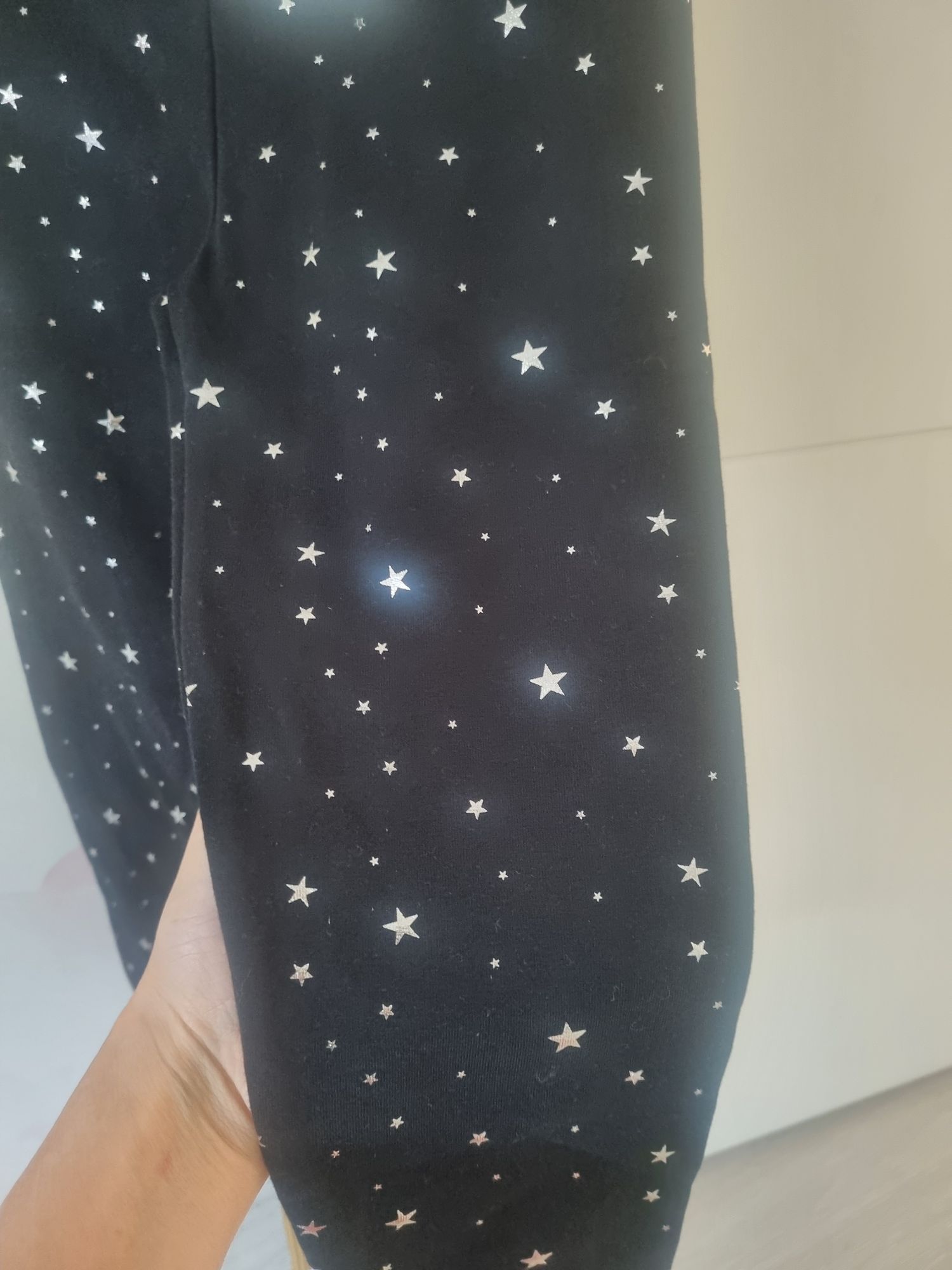 m&s gümüş yıldızlı pırıltılı tayt — görsel 3/4