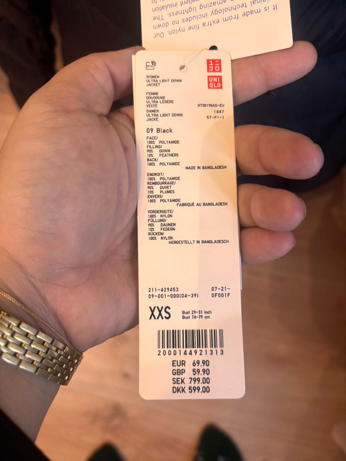 Uniqlo Ultra Light Down Jacket — görsel 6/8