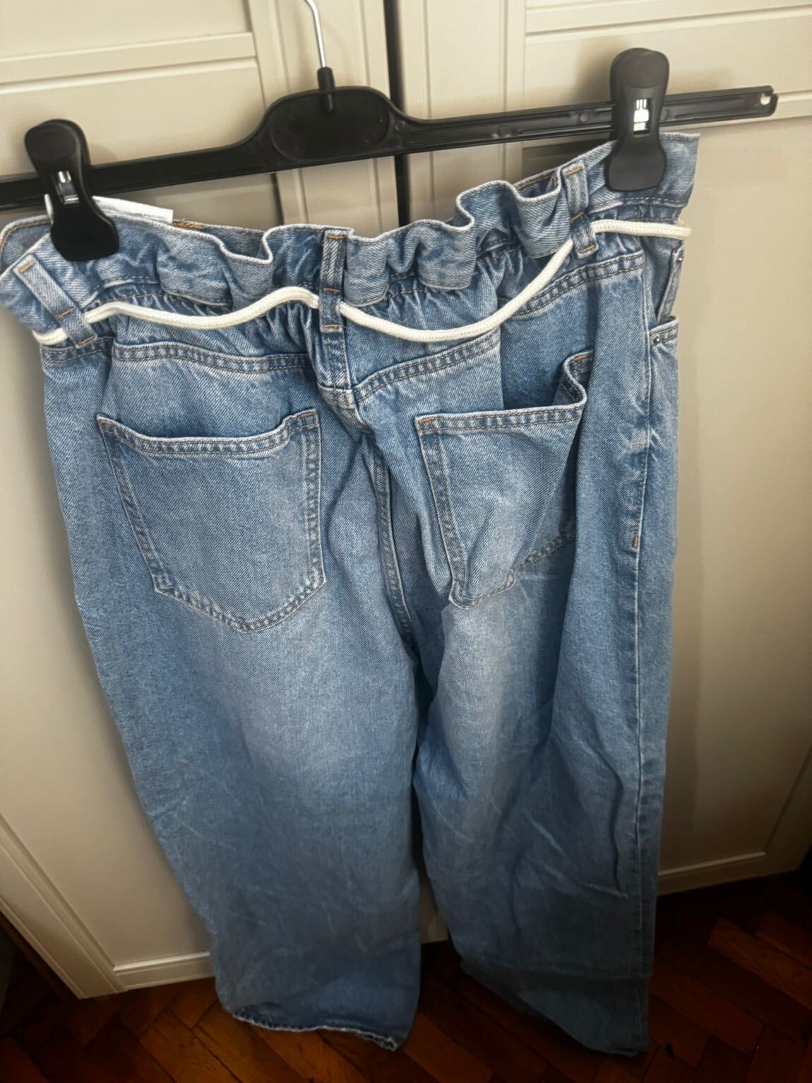 Bershka sifir beli büzgülü jeans — görsel 7/8