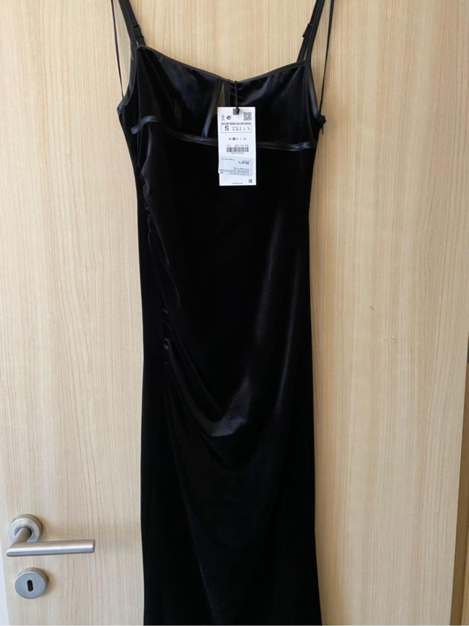 Zara Kadife Kalem Elbise — görsel 6/8