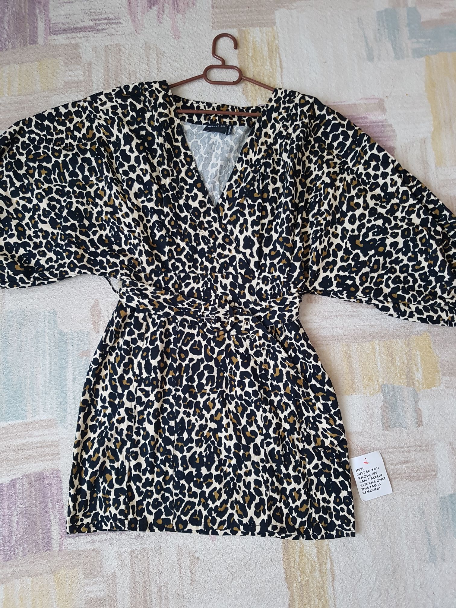 asos leopar desenli elbise — görsel 2/5