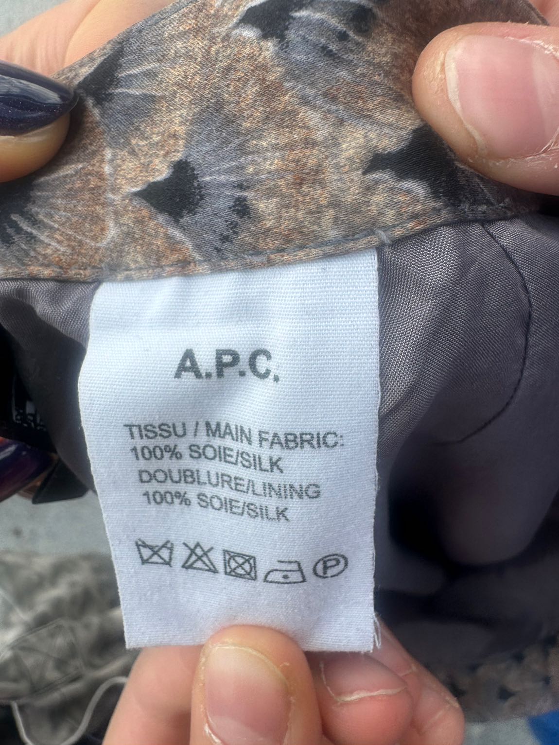 A.P.C %100 ipek etek mini Medium — görsel 4/6