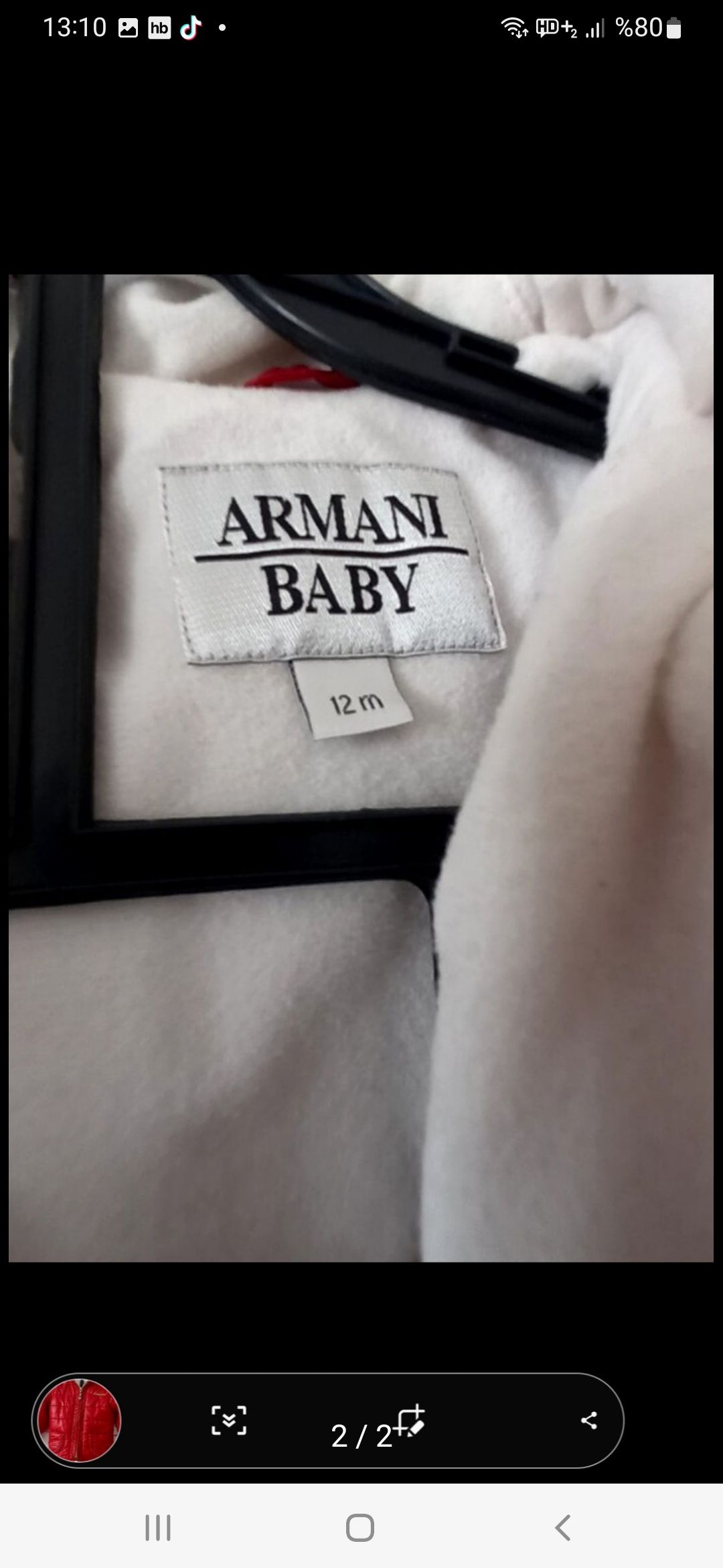 armani unisex mont — görsel 2/2