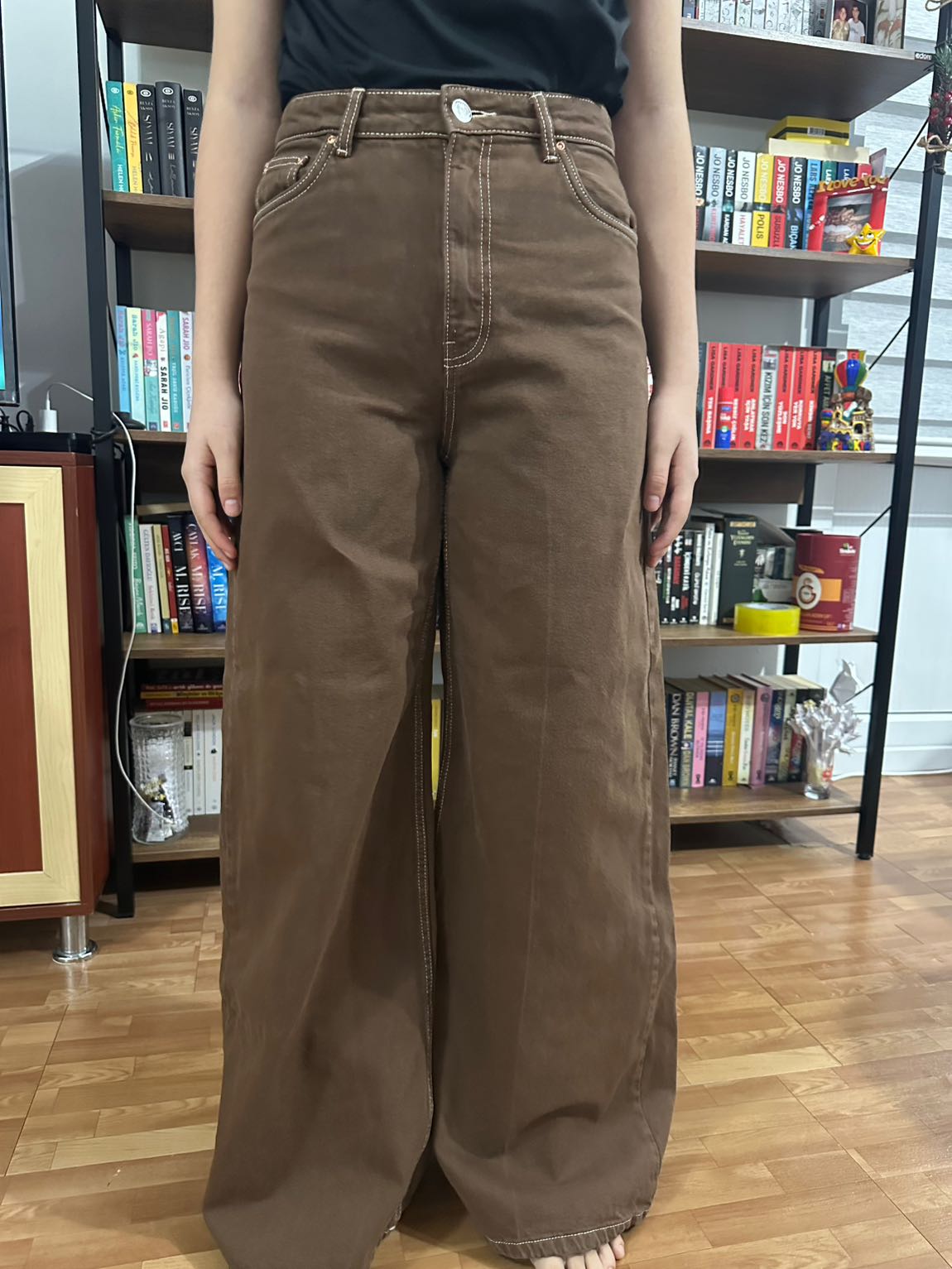 Bershka Süper Wide Leg 38 beden — görsel 6/6