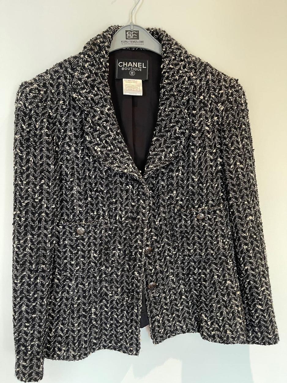 Chanel Boutique Vintage Tweed Ceket ORJ. — görsel 7/8