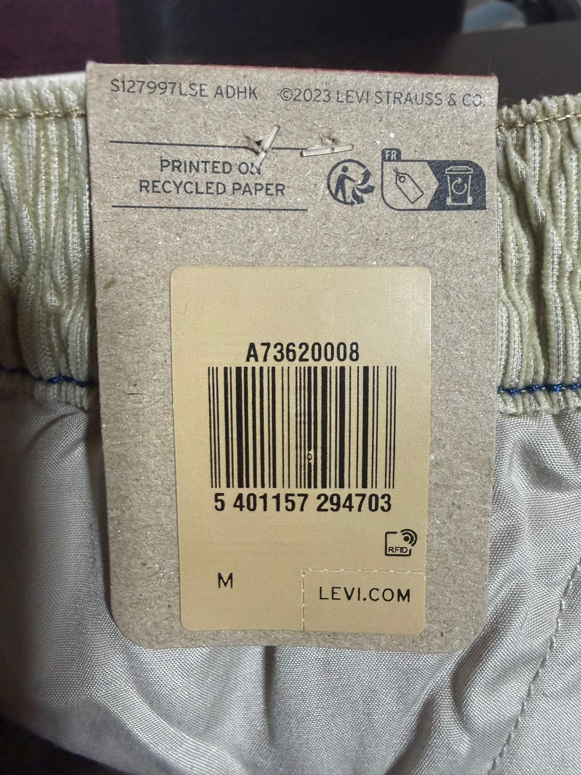 Levi’s Kadife Pantolon — görsel 5/8