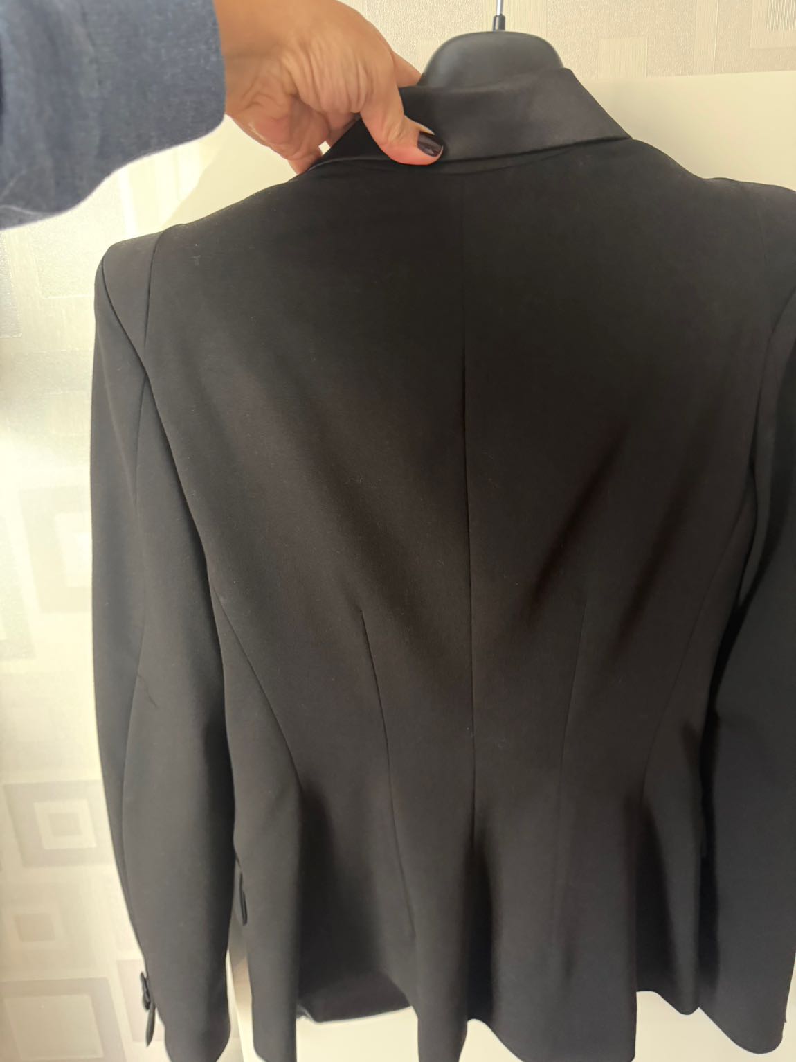 Siyah Saten Yaka Blazer Ceket — görsel 6/7