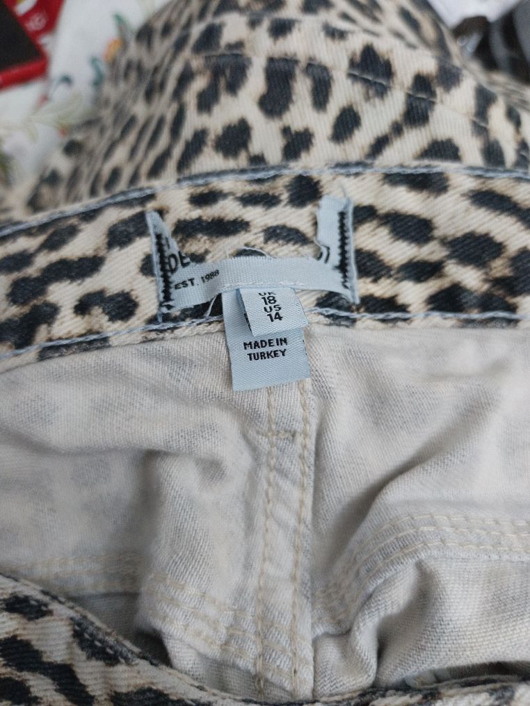 River Island Leopar Desenl Bol Paça Jean — görsel 6/6
