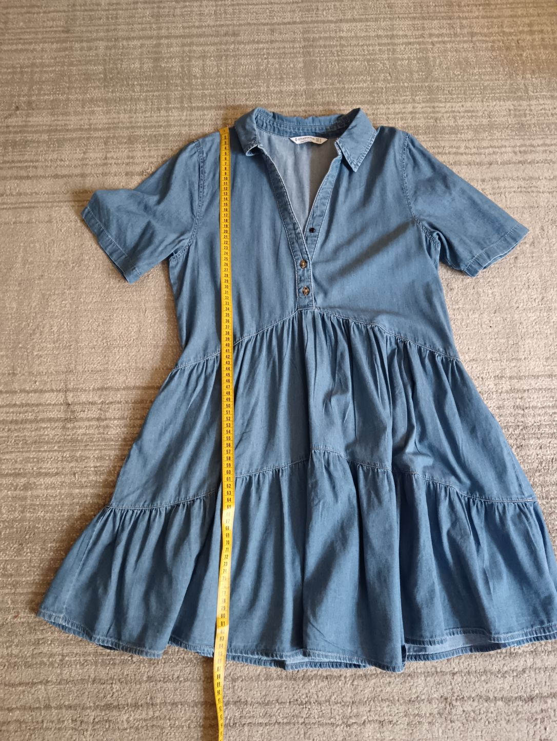 Stradivarius denim mini elbise — görsel 7/8
