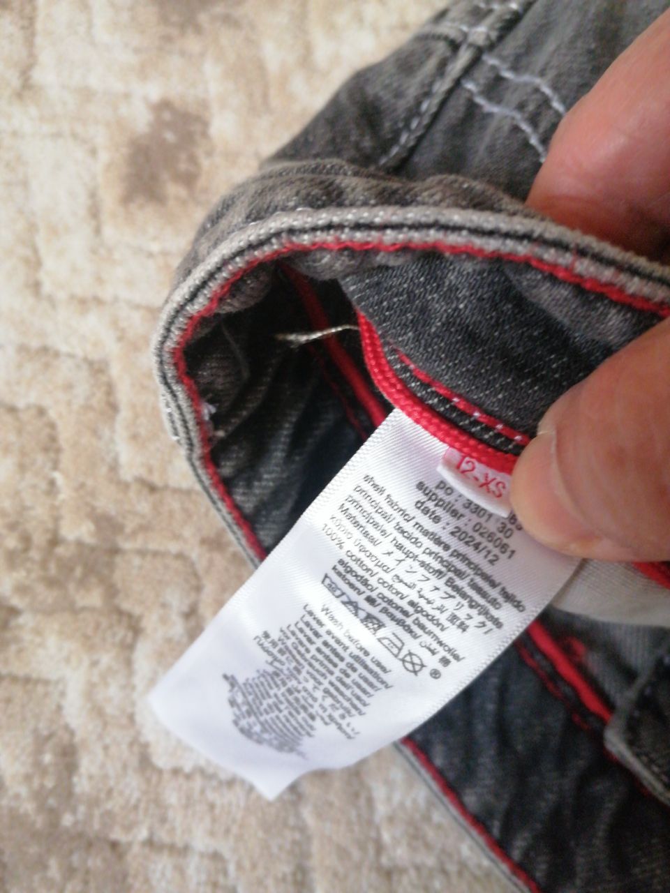 Gri Yıkamalı Jean Pantolon — görsel 5/5