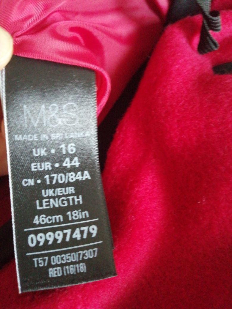 Marks&Spencer kırmızı mini etek yünlü — görsel 6/6
