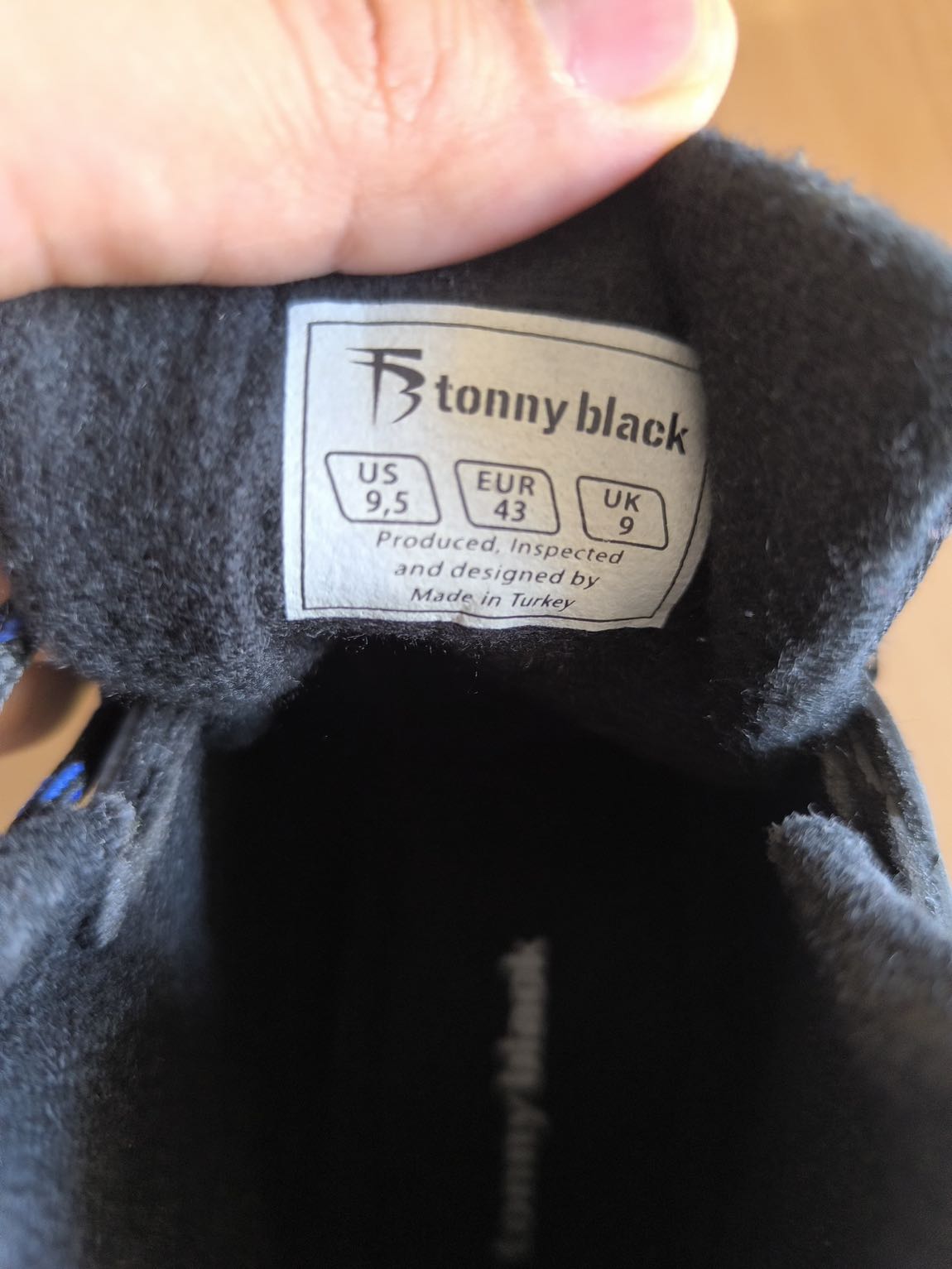 Tommy Black Siyah ve Mavi Erkek Botu — görsel 4/4