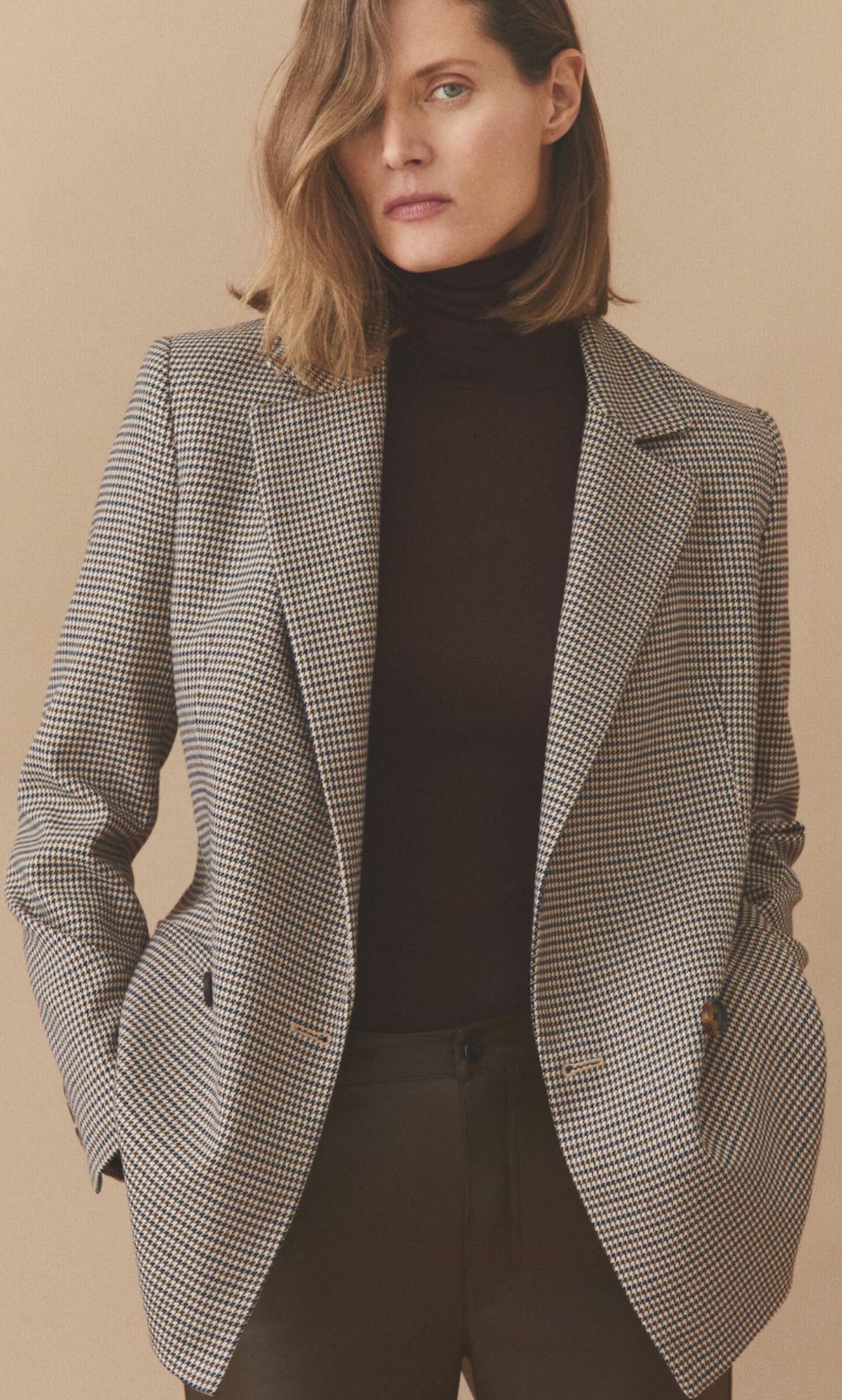 mango kazayağı blazer ceket — görsel 3/7