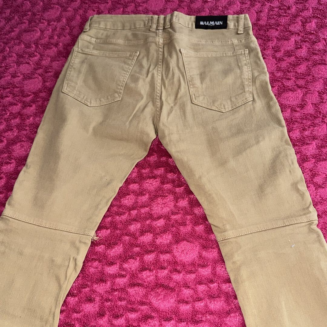 Erkek Kot Pantolon Bej Fermuar Detaylı — görsel 7/8