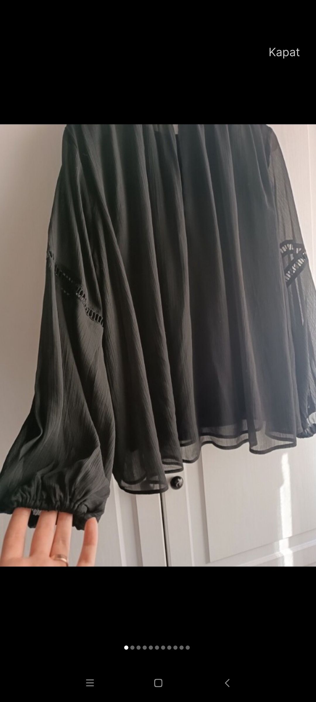 H&M Siyah şifon bluz — görsel 2/8
